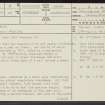 Snar, NS82SE 8, Ordnance Survey index card, page number 1, Recto