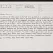 Snar, NS82SE 8, Ordnance Survey index card, Recto