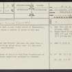 Mosscastle, NS82SW 3, Ordnance Survey index card, page number 1, Recto