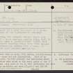 Jerviswood, NS84NE 7, Ordnance Survey index card, page number 1, Recto