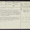 Westwood, The Lee, NS84NW 13, Ordnance Survey index card, page number 1, Recto