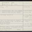 Kirkfieldbank, Clydesholm Bridge, NS84SE 4, Ordnance Survey index card, page number 1, Recto