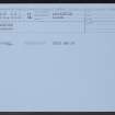 Boathaugh, NS84SE 38, Ordnance Survey index card, Recto