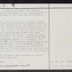 Black Hill, Lesmahagow, NS84SW 2, Ordnance Survey index card, page number 2, Verso