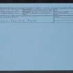 Stonebyres, NS84SW 11, Ordnance Survey index card, Recto