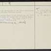 Watling Lodge, NS87NE 7, Ordnance Survey index card, page number 2, Verso
