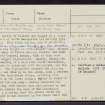 Falkirk, Bantaskine, NS87NE 12, Ordnance Survey index card, Recto