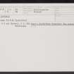 Allandale, NS87NW 14, Ordnance Survey index card, Recto