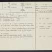 Glen Ellrig, NS87SE 5, Ordnance Survey index card, page number 1, Recto