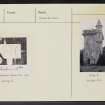 Dunmore Park, Elphinstone Tower, Airth Tower, NS88NE 4, Ordnance Survey index card, Recto