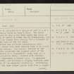 Langlands, NS88NW 7, Ordnance Survey index card, page number 1, Recto