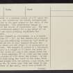 Langlands, NS88NW 7, Ordnance Survey index card, page number 2, Verso