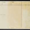Carmuirs 'D', 'E', 'F', NS88SE 22, Ordnance Survey index card, Recto