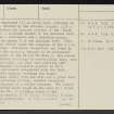 Falkirk, Camelon, NS88SE 23, Ordnance Survey index card, page number 2, Verso