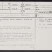 Wester Carmuirs, NS88SE 36, Ordnance Survey index card, page number 1, Recto