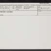Bonnybridge, Gasworks, NS88SW 35, Ordnance Survey index card, Recto