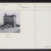 Sauchie Tower, NS89NE 1, Ordnance Survey index card, Recto