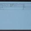 Alva, NS89NE 3, Ordnance Survey index card, Recto
