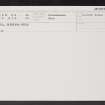 Alva, Glentana Mills, NS89NE 28, Ordnance Survey index card, Recto