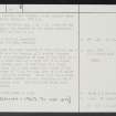 Abbey Craig, NS89NW 10, Ordnance Survey index card, page number 2, Recto