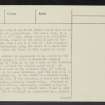 Dumyat, NS89NW 14, Ordnance Survey index card, page number 2, Recto