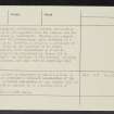 Dumyat, NS89NW 14, Ordnance Survey index card, page number 3, Recto