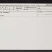Alloa Gasworks, NS89SE 48, Ordnance Survey index card, Recto
