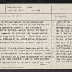 Stirling, NS89SW 1, Ordnance Survey index card, page number 1, Recto