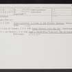 Durisdeer, NS90SW 1, Ordnance Survey index card, Recto
