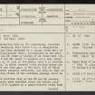 Bodsberry Hill, NS91NE 1, Ordnance Survey index card, page number 1, Recto