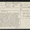 Little Clyde, NS91NE 7, Ordnance Survey index card, page number 1, Recto