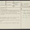 Roberton, NS92NE 14, Ordnance Survey index card, page number 1, Recto