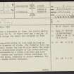 Roberton, NS92NW 2, Ordnance Survey index card, page number 1, Recto