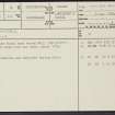 Wandel, NS92NW 6, Ordnance Survey index card, page number 1, Recto