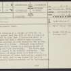 Cold Chapel, NS92NW 7, Ordnance Survey index card, page number 1, Recto