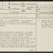 Wandel, NS92NW 11, Ordnance Survey index card, page number 1, Recto