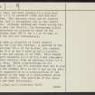 Wandel, NS92NW 11, Ordnance Survey index card, page number 2, Recto