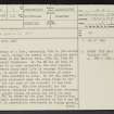 Berries Burn, NS92SE 1, Ordnance Survey index card, page number 1, Recto