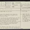 Crawford, NS92SE 2, Ordnance Survey index card, page number 1, Recto