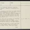 Crawford, NS92SE 2, Ordnance Survey index card, page number 12, Recto