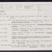 Crawford, NS92SE 2, Ordnance Survey index card, page number 2, Recto