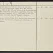 Crawford, St Constantine's Church, NS92SE 4, Ordnance Survey index card, page number 2, Recto