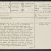 Berries Burn, NS92SE 6, Ordnance Survey index card, page number 1, Recto