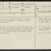 Castle Crawford Farm, NS92SE 7, Ordnance Survey index card, page number 1, Recto