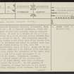 Fall Hill, NS92SE 18, Ordnance Survey index card, page number 1, Recto