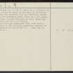 Fall Hill, NS92SE 18, Ordnance Survey index card, page number 2, Recto