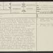 Fall Hill, NS92SE 19, Ordnance Survey index card, page number 1, Recto