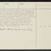 Fall Hill, NS92SE 19, Ordnance Survey index card, page number 3, Recto