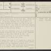 Normangill Rig, NS92SE 25, Ordnance Survey index card, page number 1, Recto