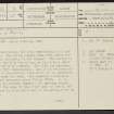 Nether Abington, NS92SW 3, Ordnance Survey index card, page number 1, Recto